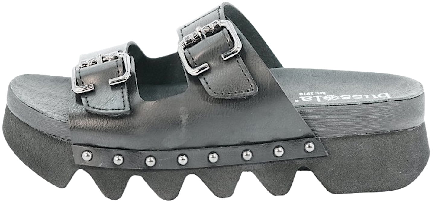 Bussola Cleo Black Leather Sandal