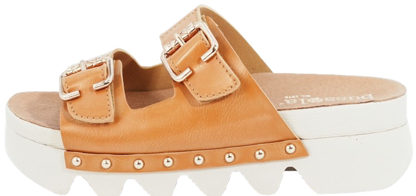 Bussola Cleo Fenugreek Leather Sandal