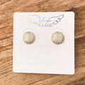 VIRTUE CIRCLE BUTTON CZ STUD