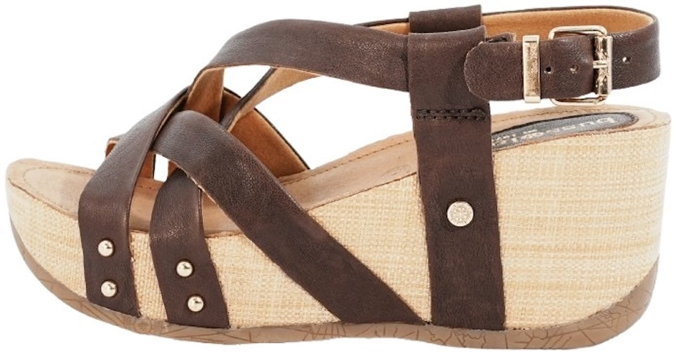 Bussola Ffion Brown Leather Sandal