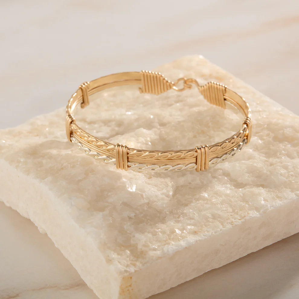 FOREVER AND ALWAYS BRACELET GOLD/SILVER 7"S
