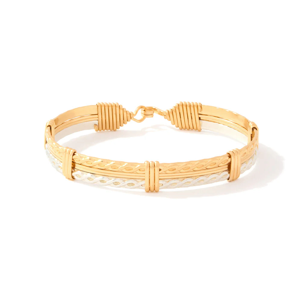 FOREVER AND ALWAYS BRACELET GOLD/SILVER 7"S