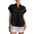 GLAM SHORT SLV BLOUSE GT8982 BLK