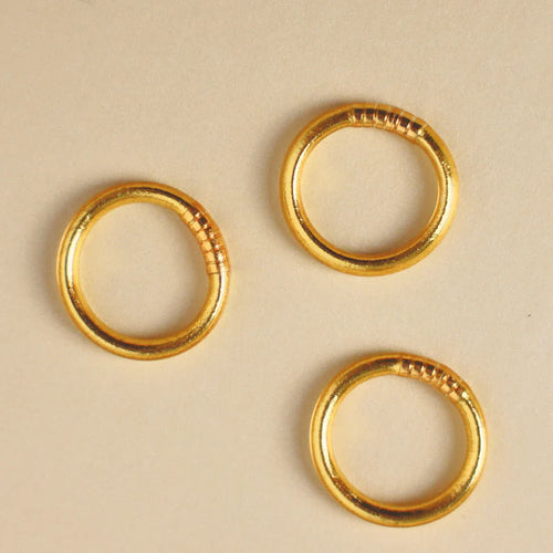 BG GOLD AW RING SET OF 3