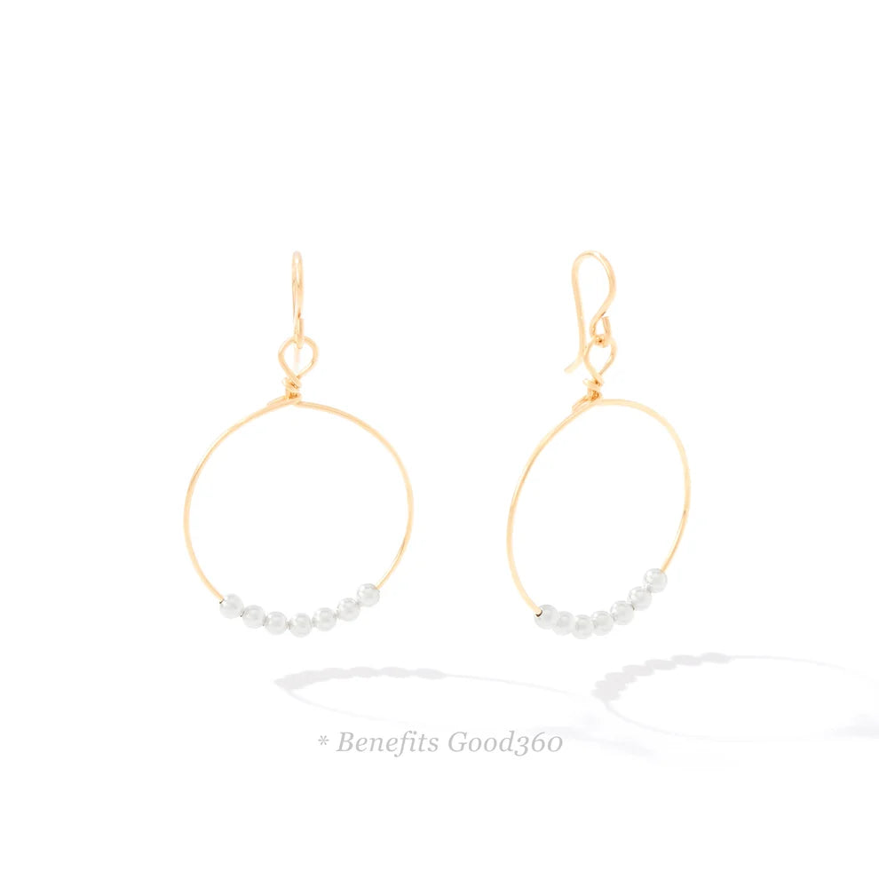 POWER OF PRAYER HOOP EARRINGS