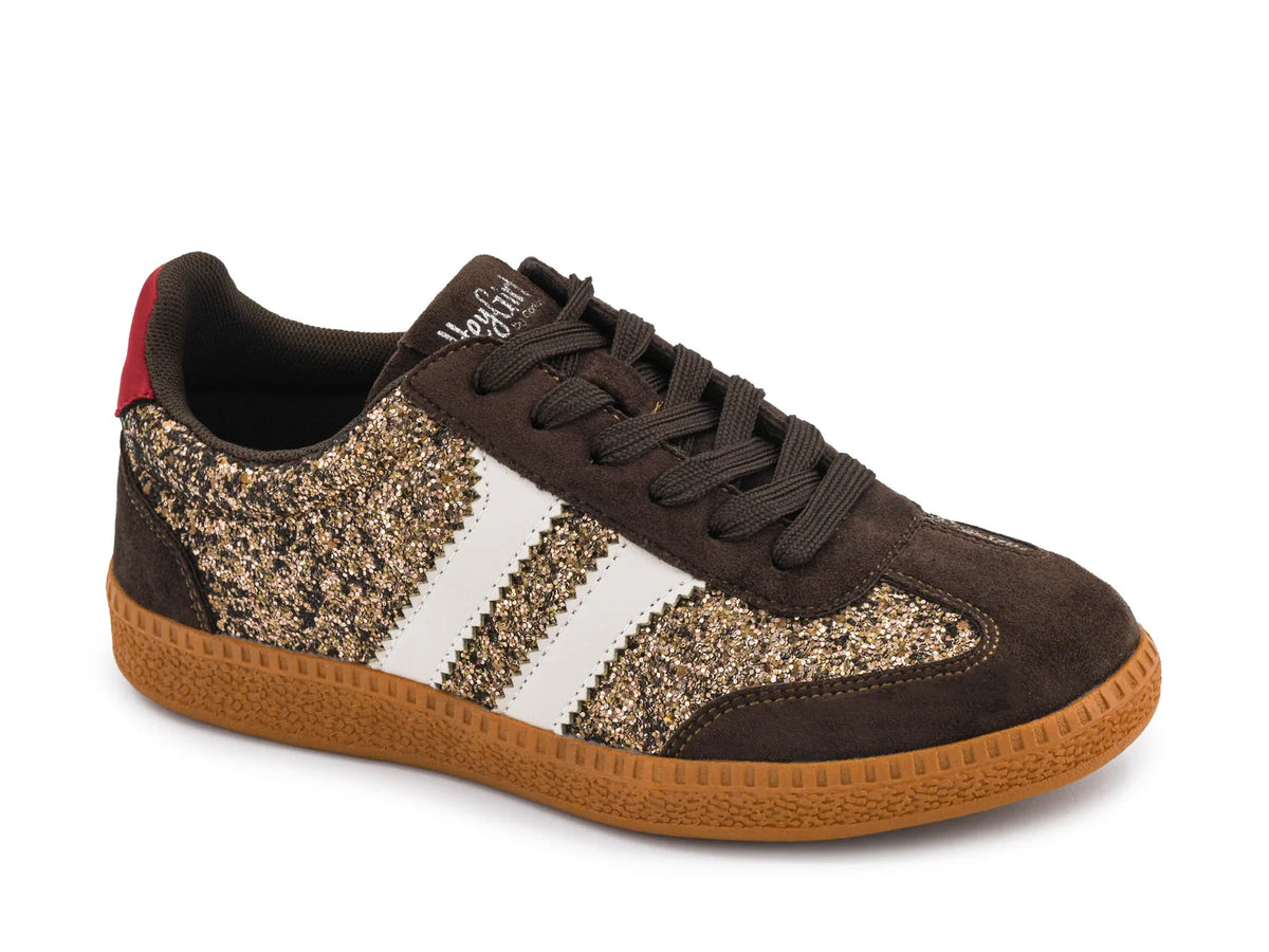 CORKYS HEADS UP CHOC GLITTER SNEAKERS