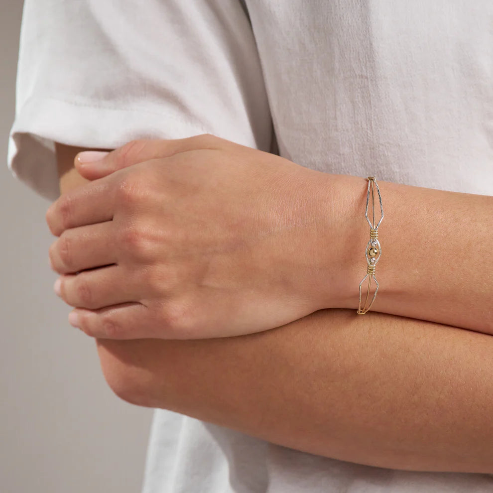 I AM WORTHY BRACELET GOLD/SILVER 6.5"XS