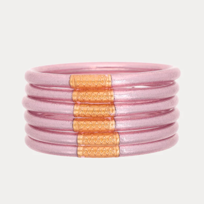 BG ICE ROSE ALL WEATHER BANGLES SET OF 6 SMALL