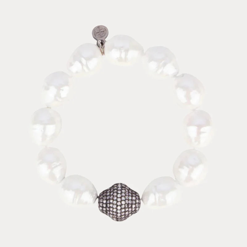 BG WHITE ISABEL PEARL BRACELET
