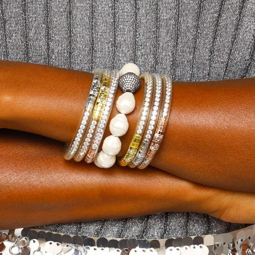 BG WHITE ISABEL PEARL BRACELET