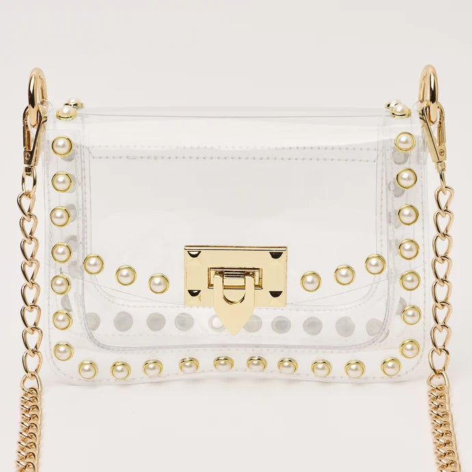 CLEARLY JACKIE PEARL HANDBAG