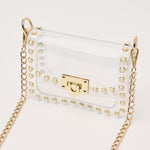 CLEARLY JACKIE PEARL HANDBAG