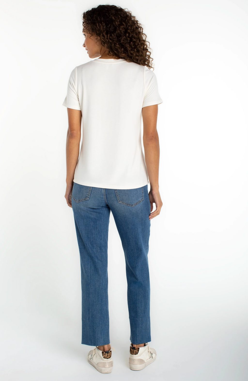 LP LM8J70KT60-S WHITE V NECK TOP