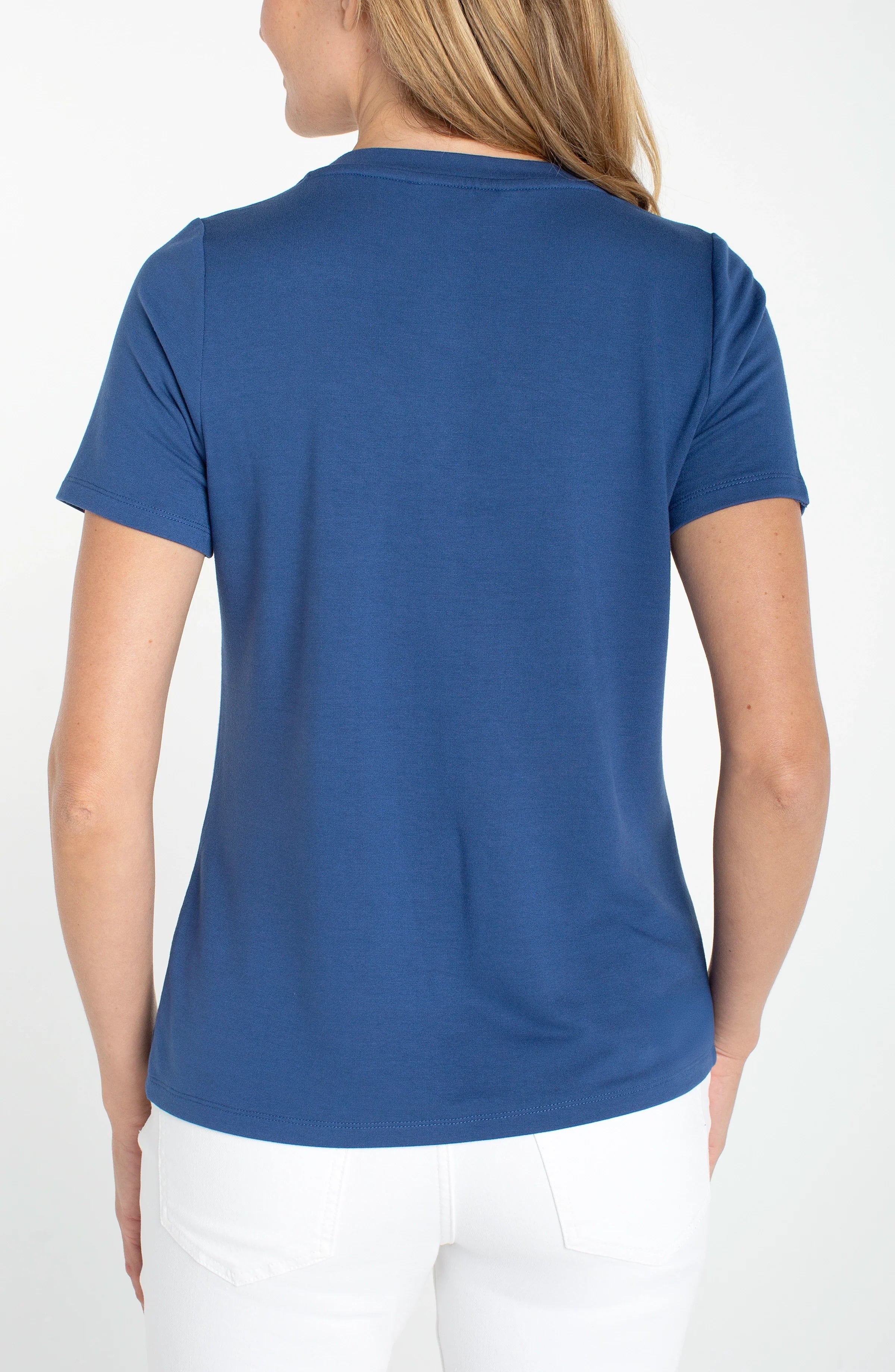 LP LM8J70KT60-S BLUE V NECK TOP