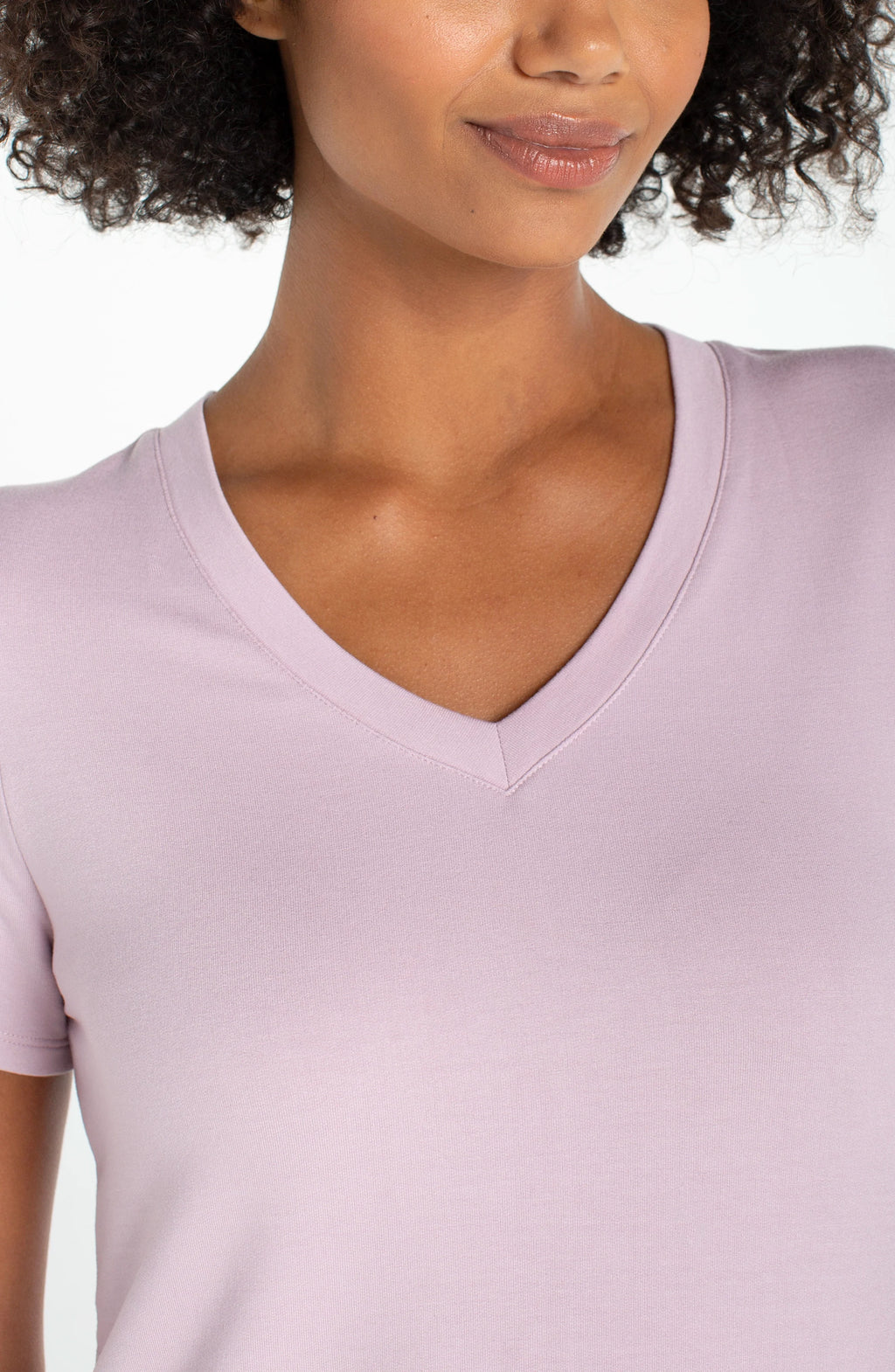 LP LM8J70KT60-S LILAC V NECK TOP