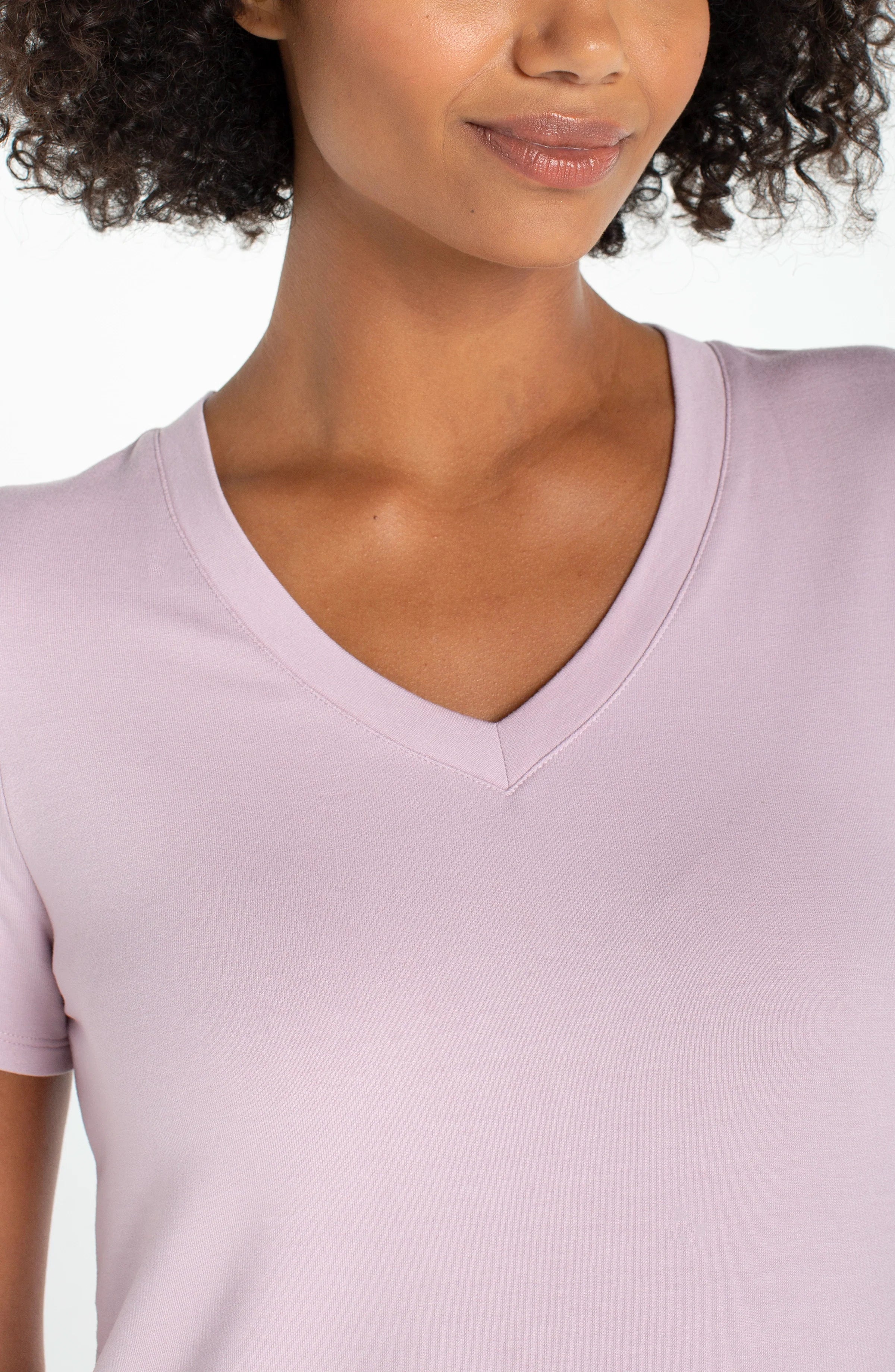 LP LM8J70KT60-S LILAC V NECK TOP