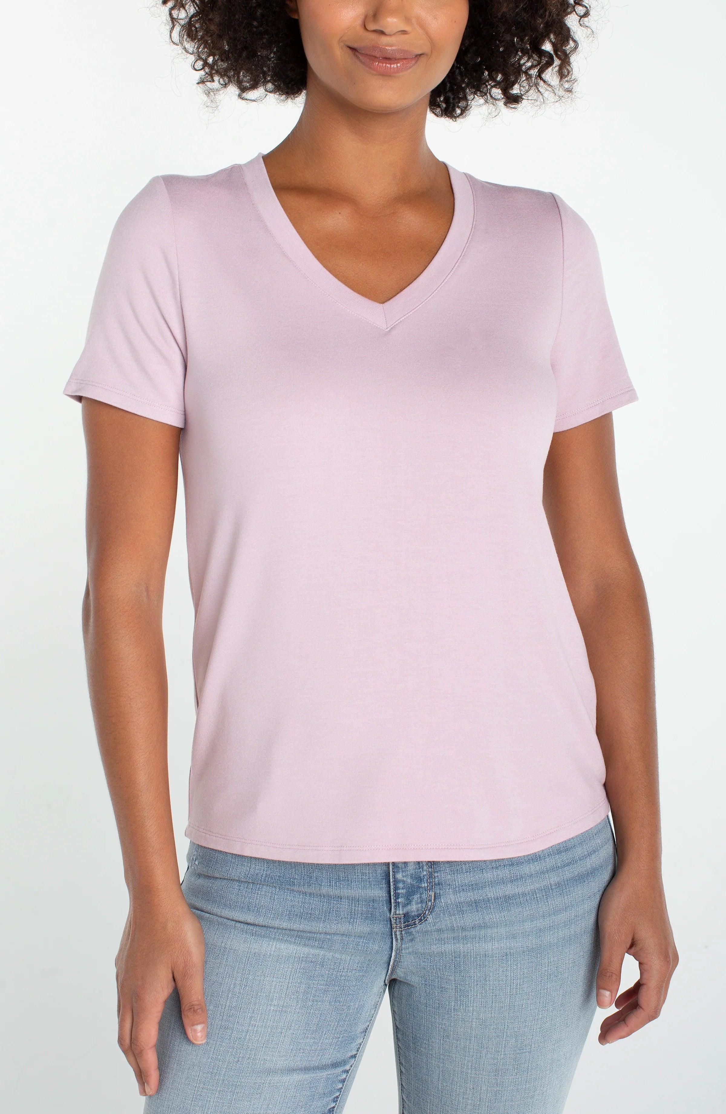 LP LM8J70KT60-S LILAC V NECK TOP
