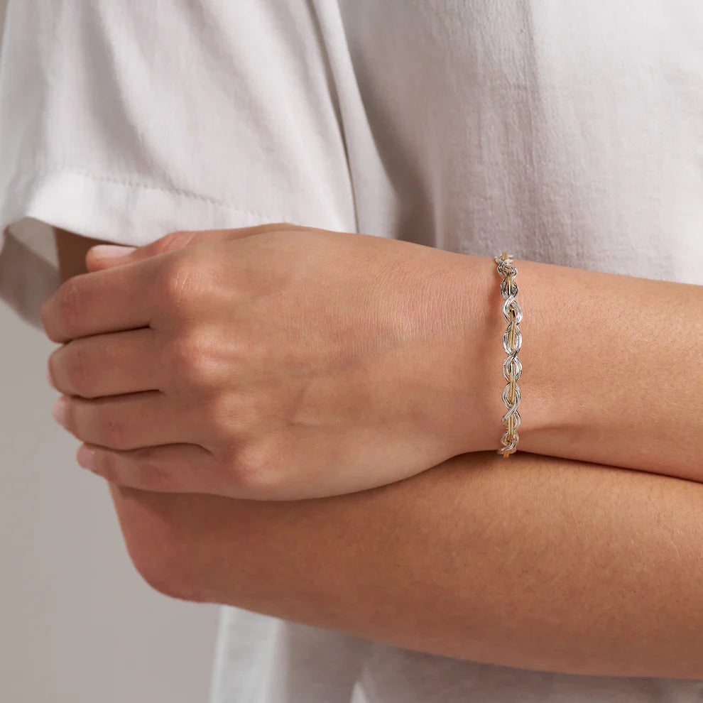 LET IT SHINE BRACELET GOLD/SILVER 6.5" XS