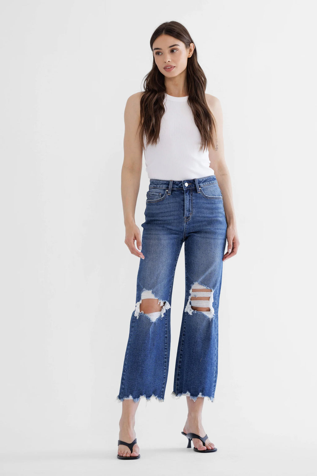 Mica Crop Flare Jean