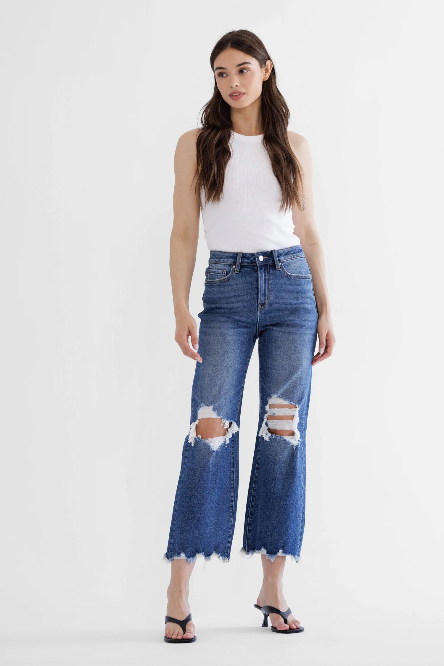 Mica Crop Flare Jean