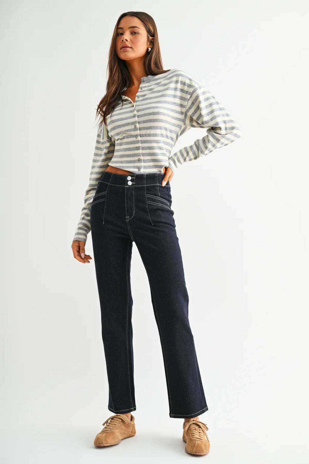 MICA High Rise STRAIGHT Dark Indigo Jean