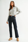 MICA High Rise STRAIGHT Dark Indigo Jean