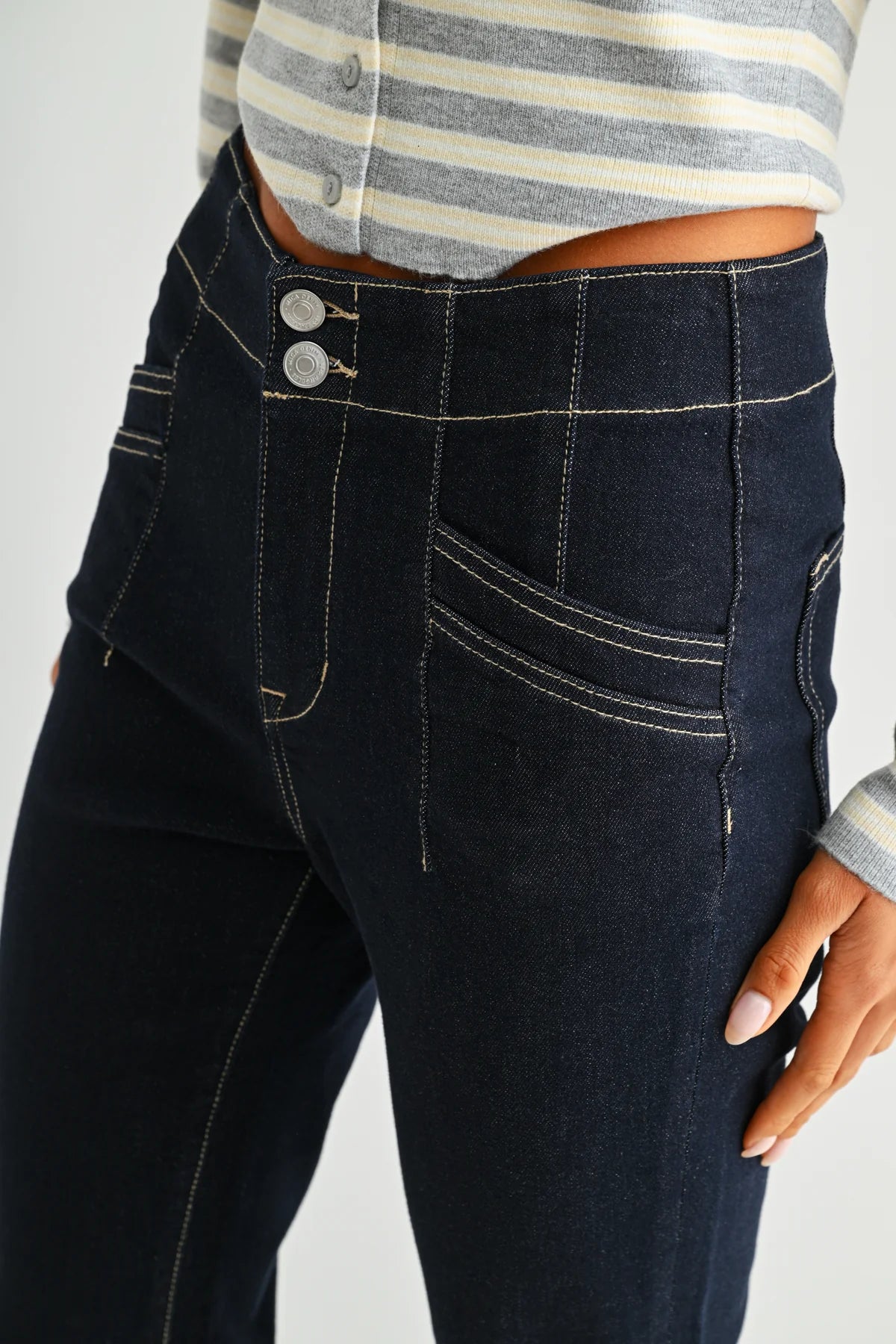 MICA High Rise STRAIGHT Dark Indigo Jean