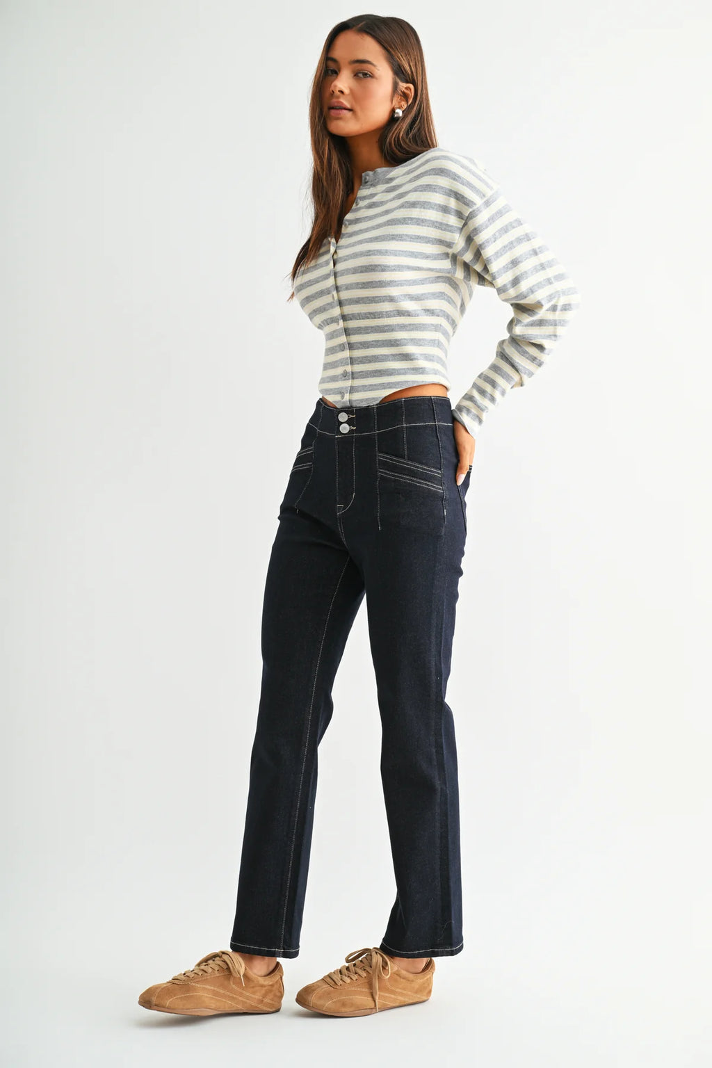 MICA High Rise STRAIGHT Dark Indigo Jean