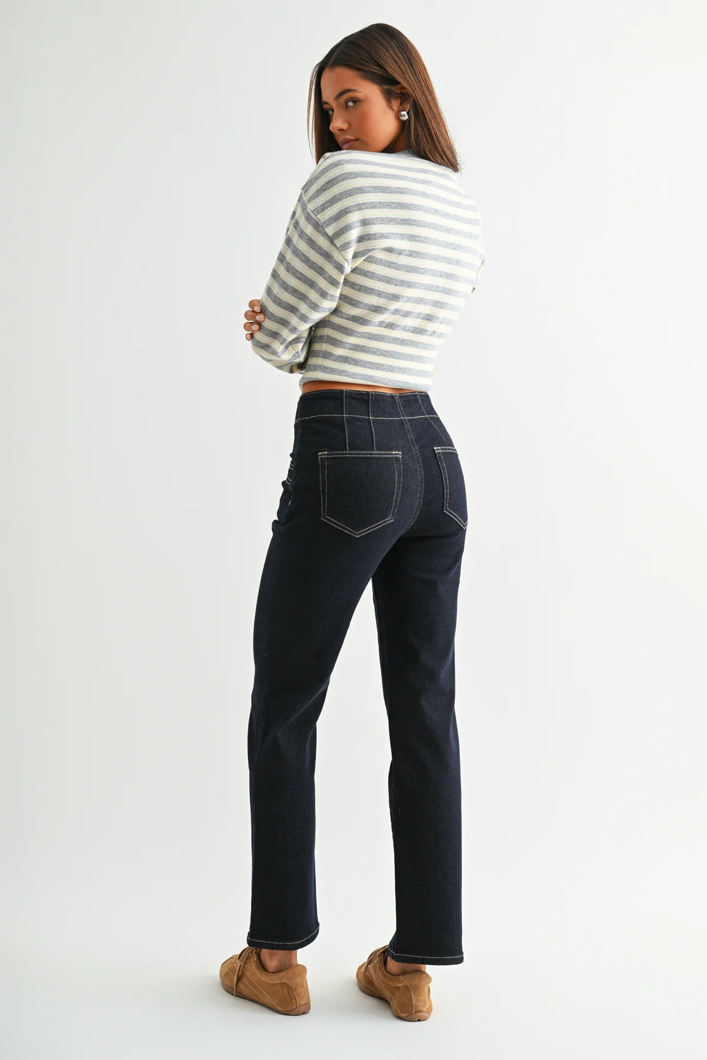 MICA High Rise STRAIGHT Dark Indigo Jean