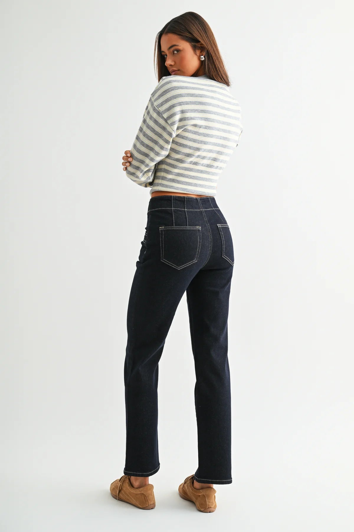 MICA High Rise STRAIGHT Dark Indigo Jean