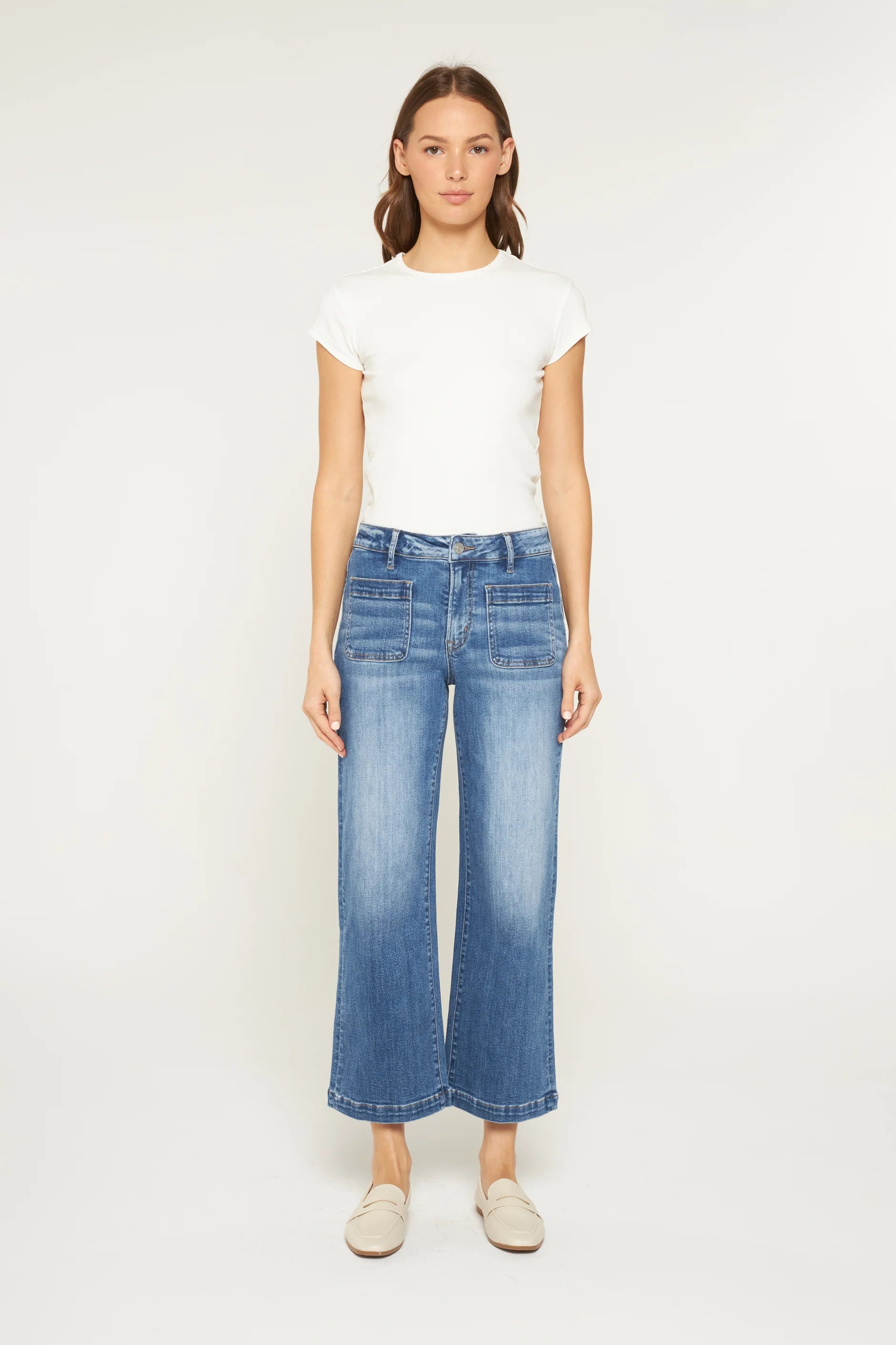 MICA HI RISE CROP WIDE LEG MDP-W3500