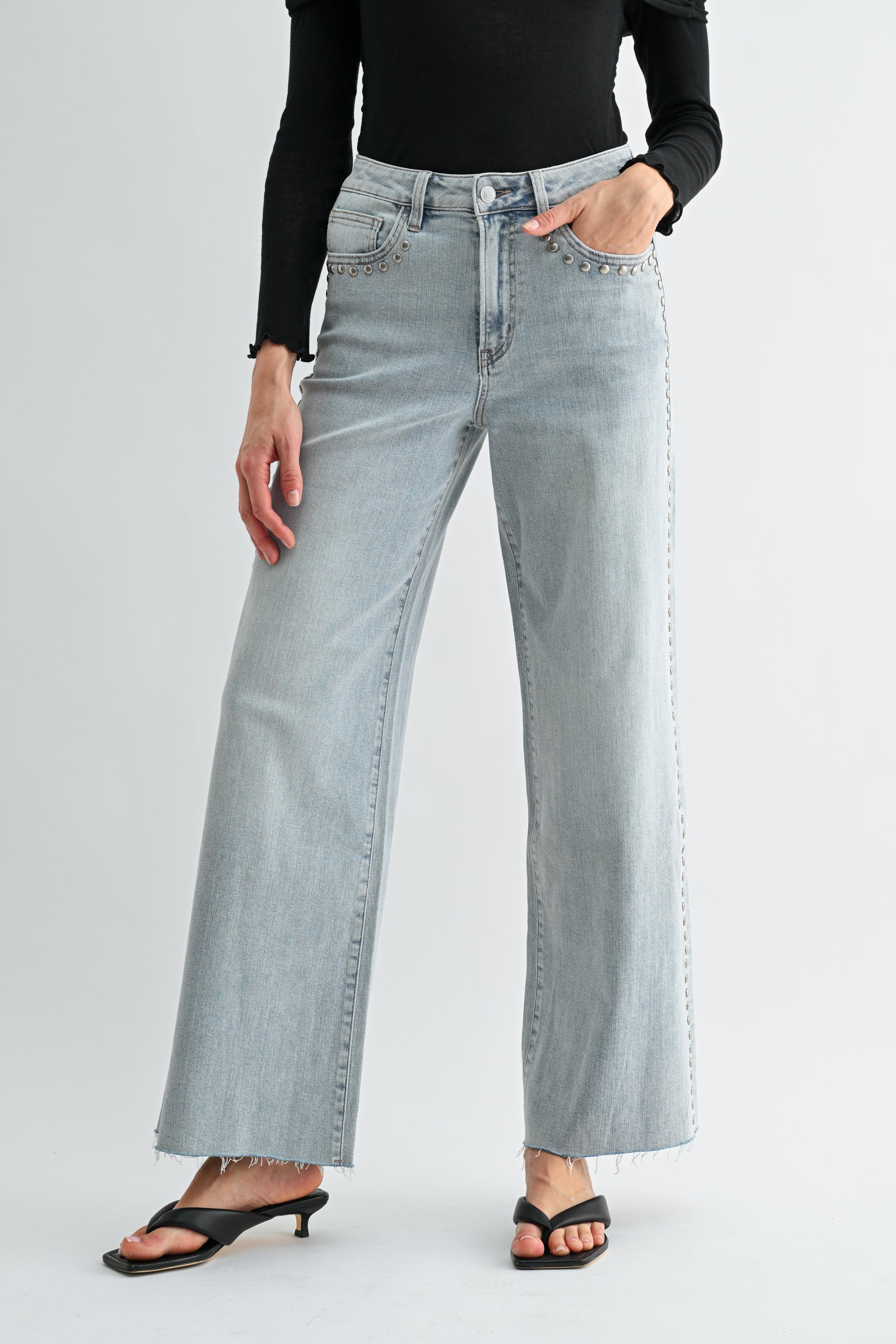 MICA HI RISE WIDE LEG STUD MDP-W3904