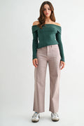MICA High Rise Wide Leg ANKLE Jean
