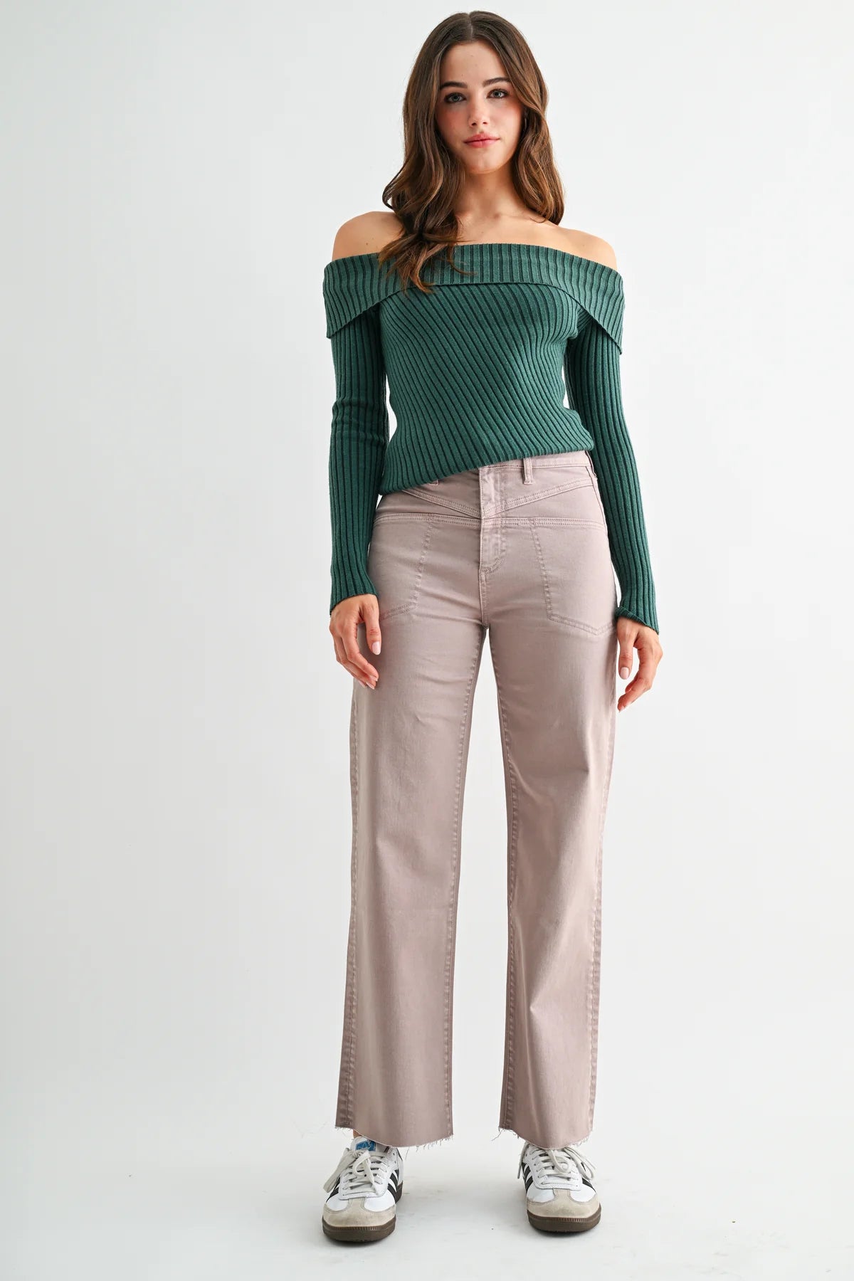 MICA High Rise Wide Leg ANKLE Jean