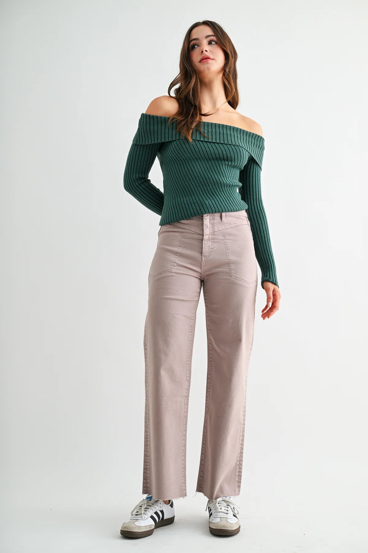 MICA High Rise Wide Leg ANKLE Jean