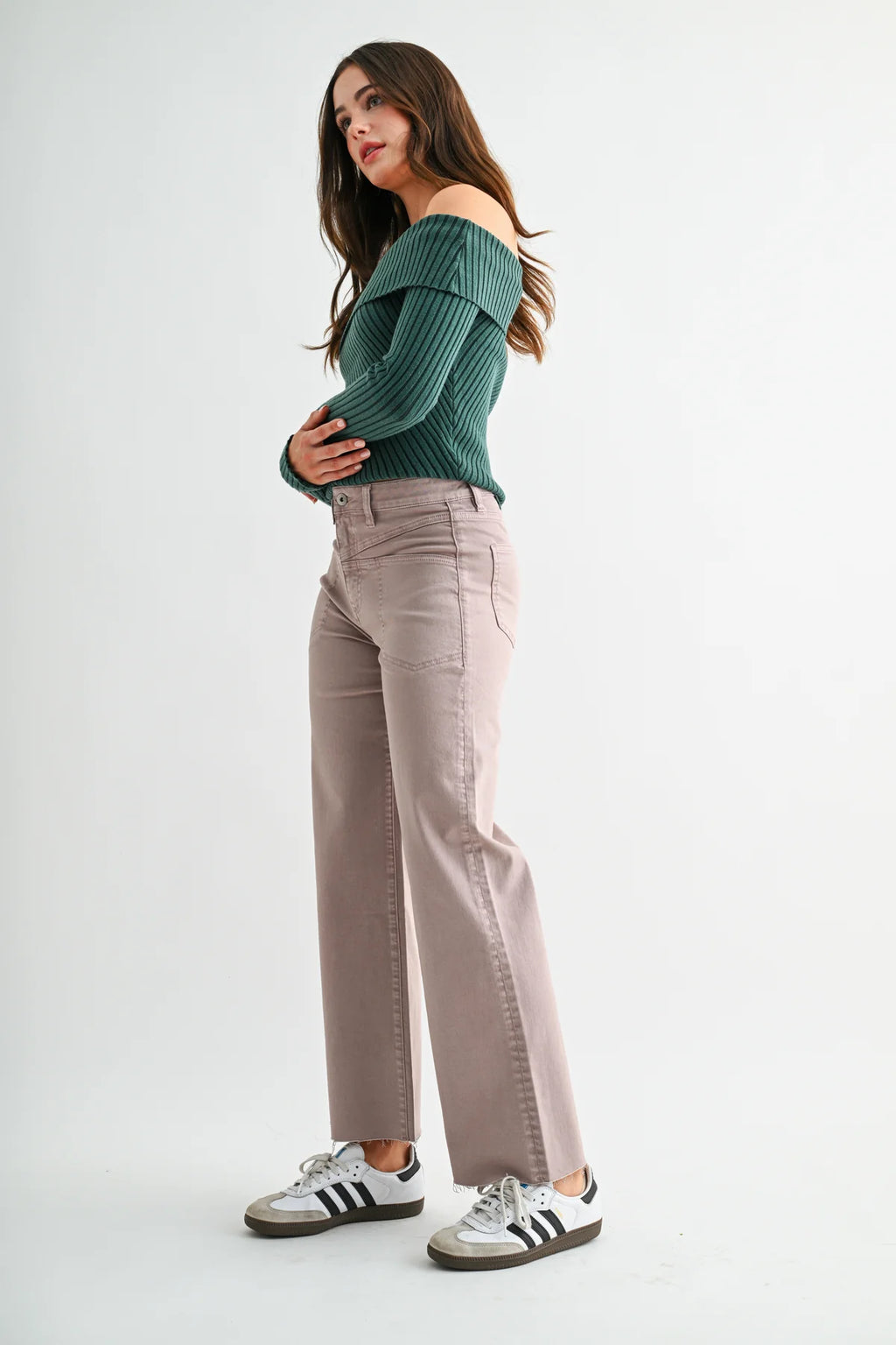 MICA High Rise Wide Leg ANKLE Jean