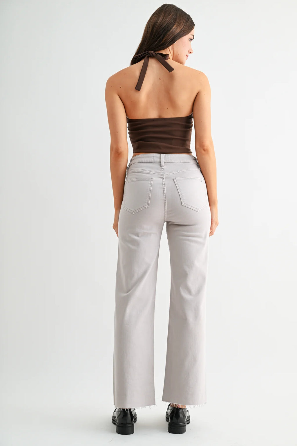 MICA  High Rise Wide Leg ANKLE Jean
