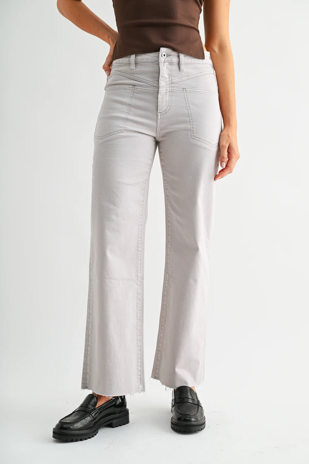MICA  High Rise Wide Leg ANKLE Jean