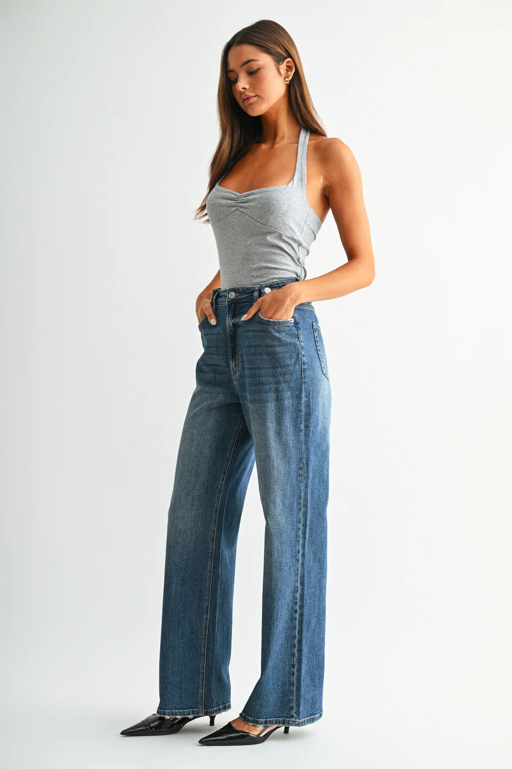 MICA High Rise Wide Leg Jean