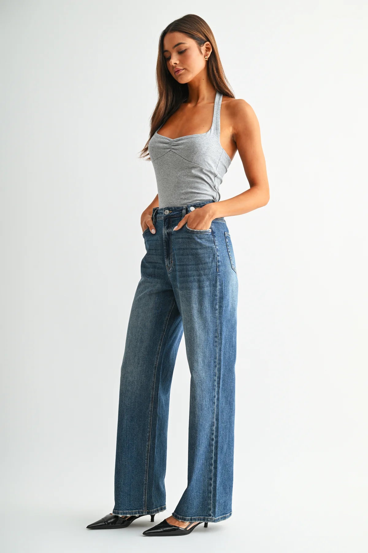 MICA High Rise Wide Leg Jean