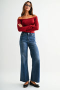 MICA High Rise WIDE LEG Dark Jean