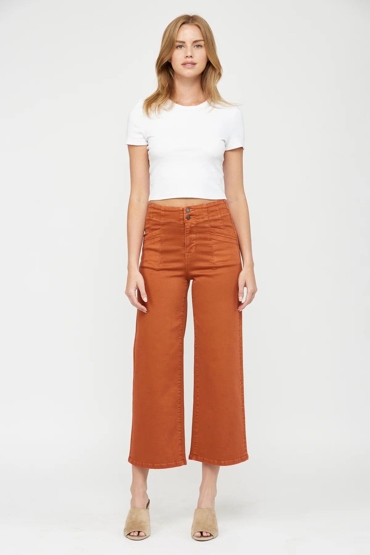 MICA SUPER High Rise WIDE CROP Jean