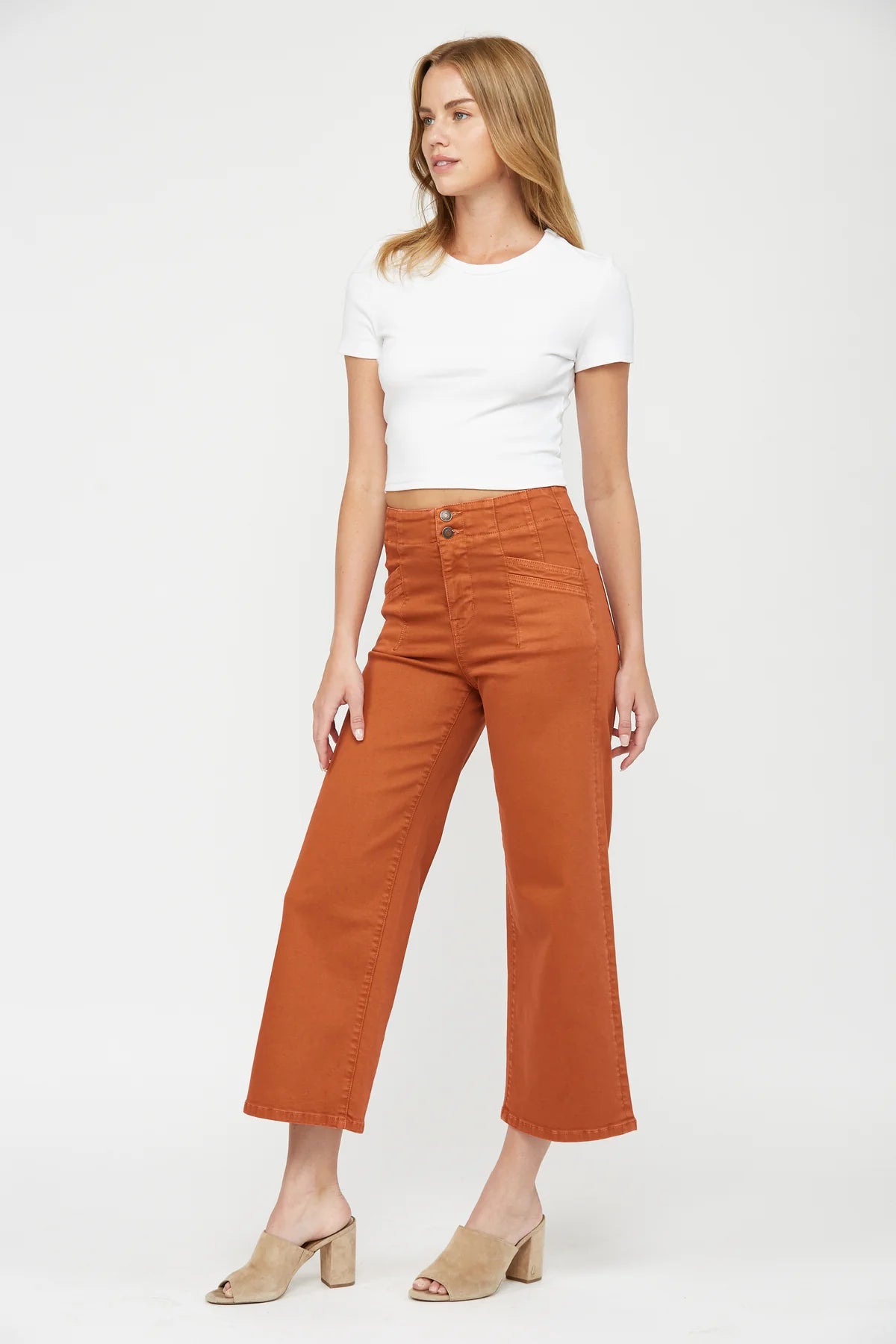 MICA SUPER High Rise WIDE CROP Jean