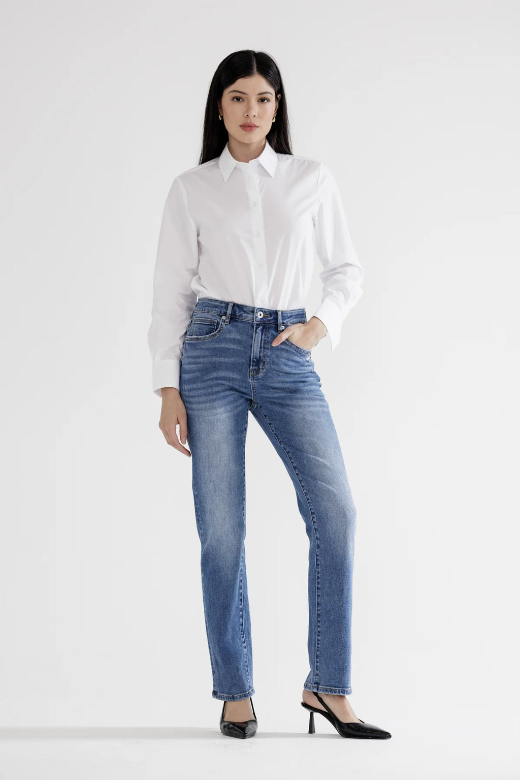 MICA Rise SLIM STRAIGHT LEG Jean