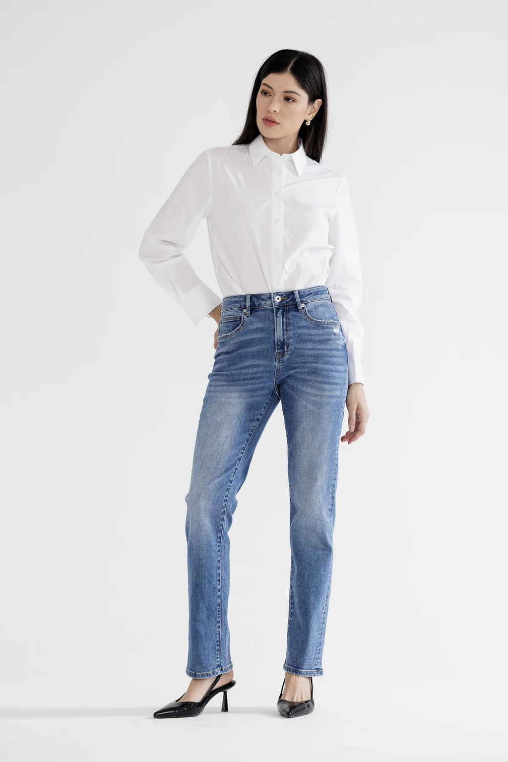 MICA Rise SLIM STRAIGHT LEG Jean