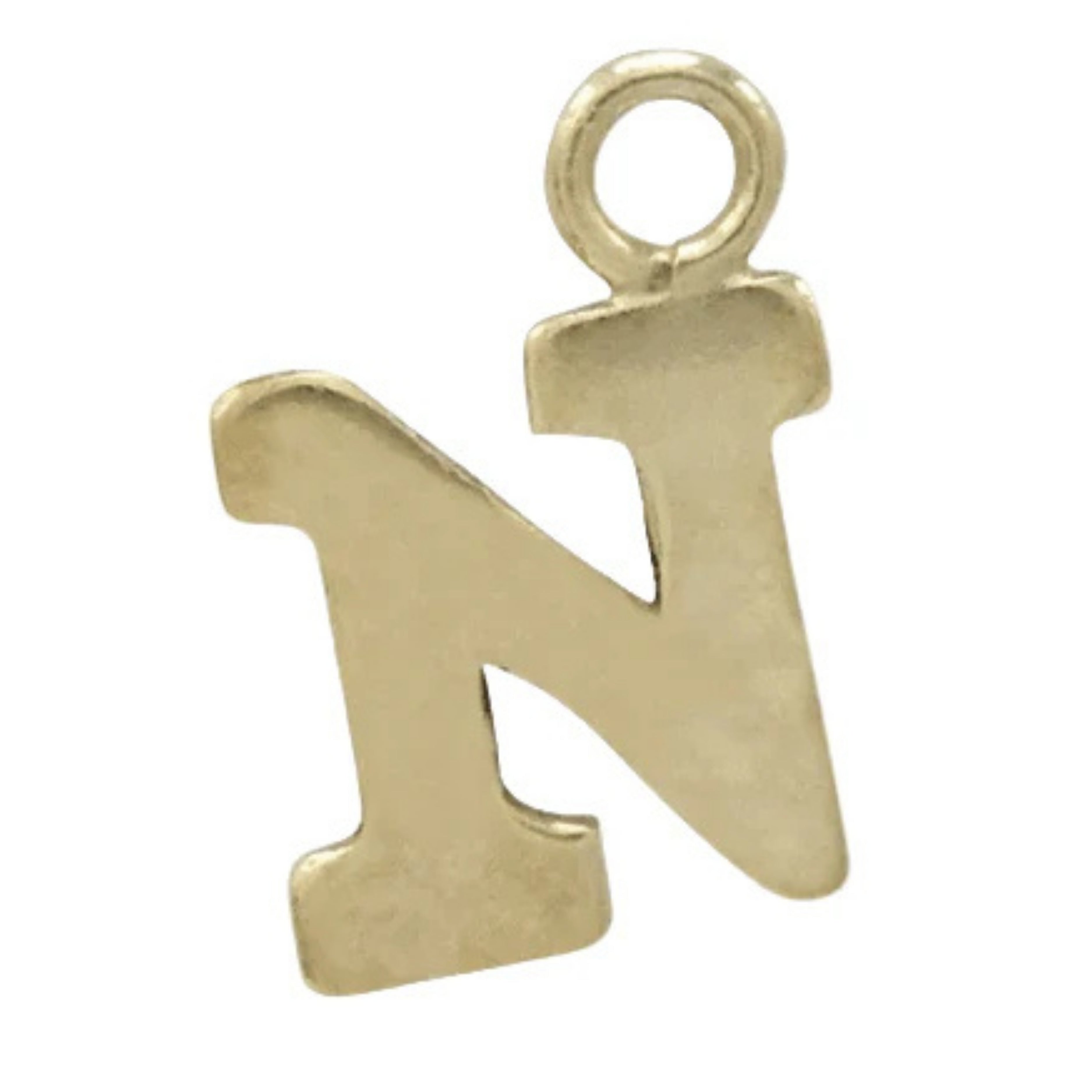 3mm Gold-Filled Initial Charm - 6.5"