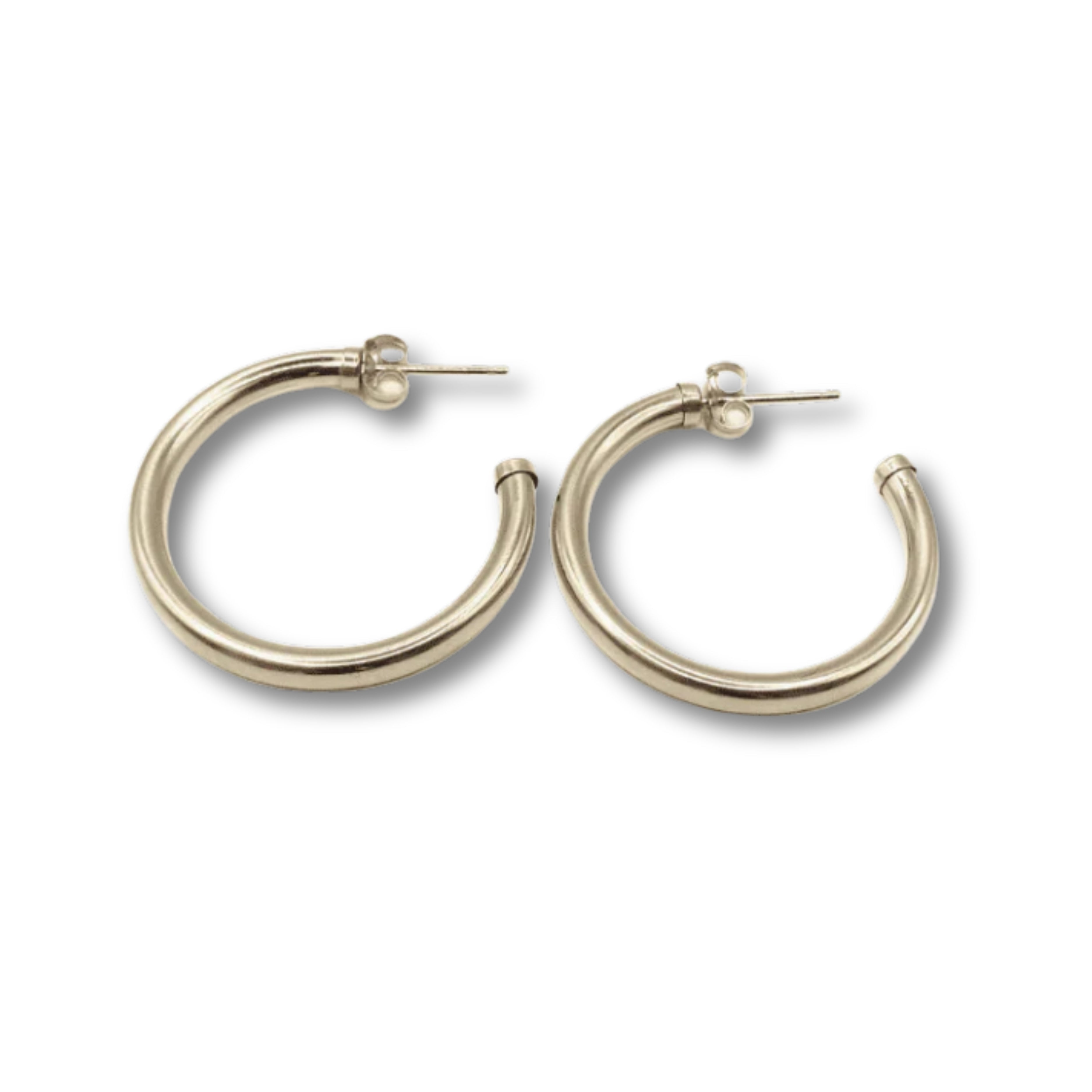 Paris 20mm 14k Gold-Filled Post Hoop Earring - Waterproof