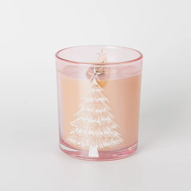 SG PINK TREE DECAL JAR CANDLE