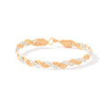 Pure Love Bracelet - 14K Gold Artist Wire & Mirrored Sterling Silver / 7.5" - L