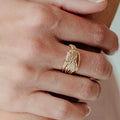 RONALDO WATERFALL RING SZ 9